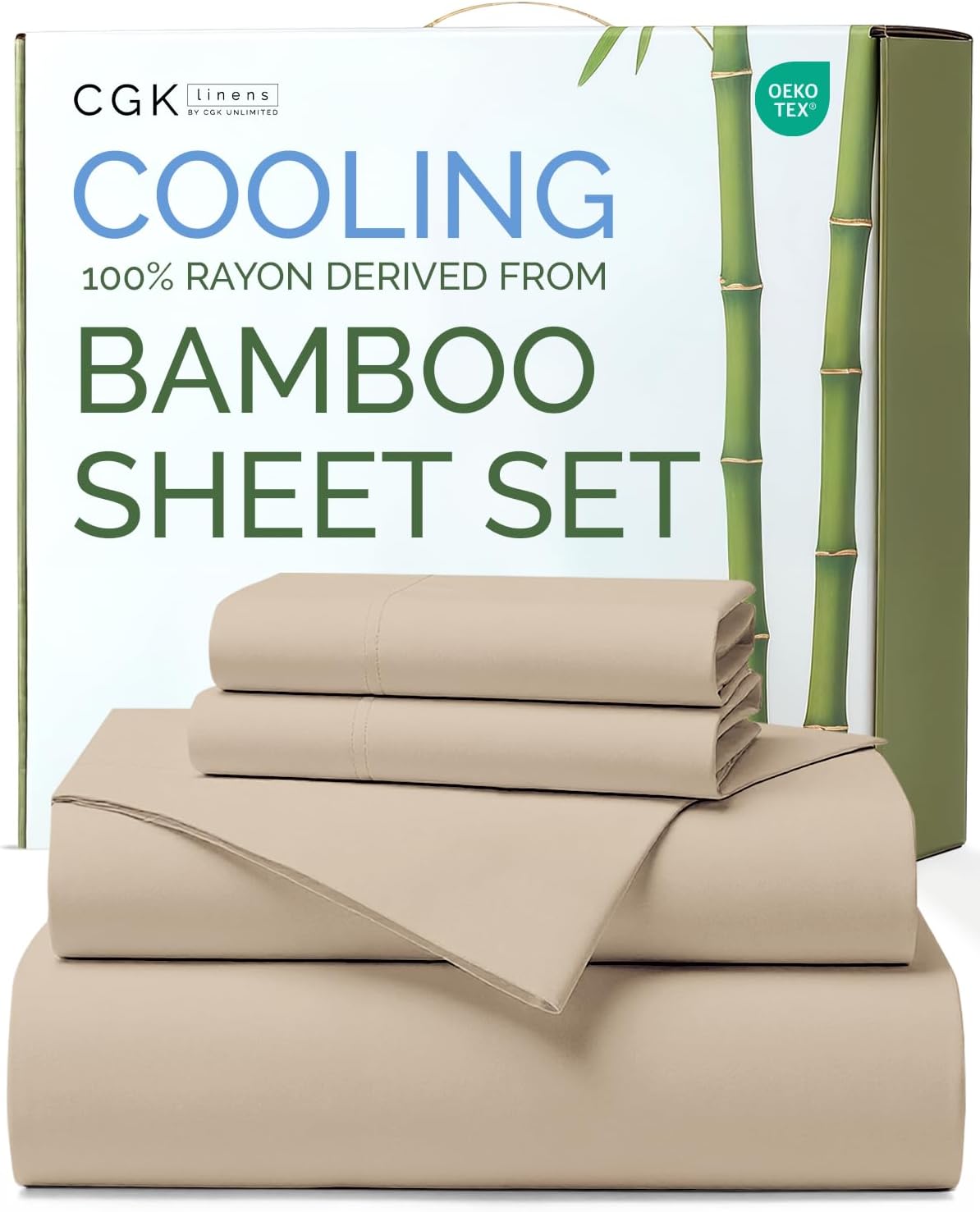 Bamboo Sheets Queen Size - Cooling Sheets for Queen
